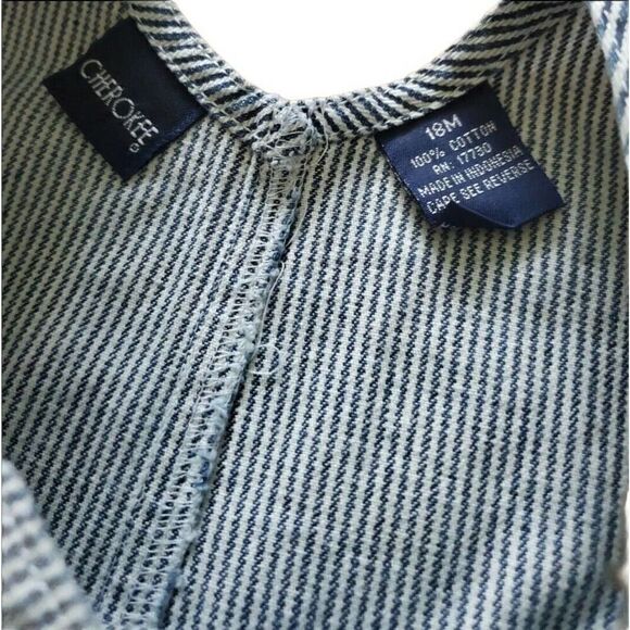 Vintage Cherokee Railroad Stripe Train Overalls - Picture 2 of 4